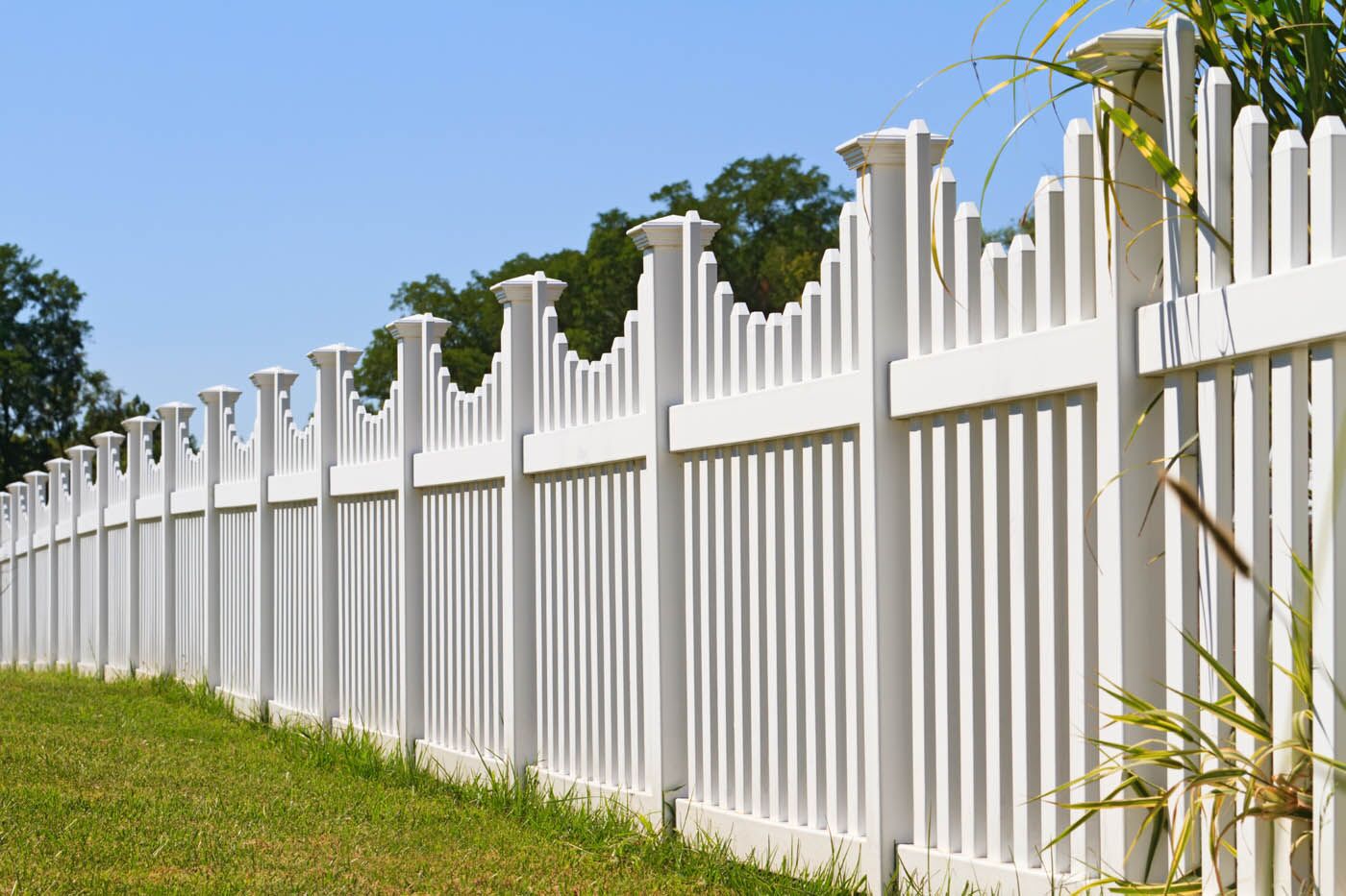 A beautiful residential fence - the team at 76 FENCE can help you find a fencing style that fits your needs and preferences.
