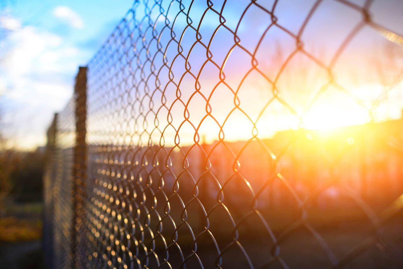 An image of a chain link fence installed by the 76 FENCE West Nashville team.