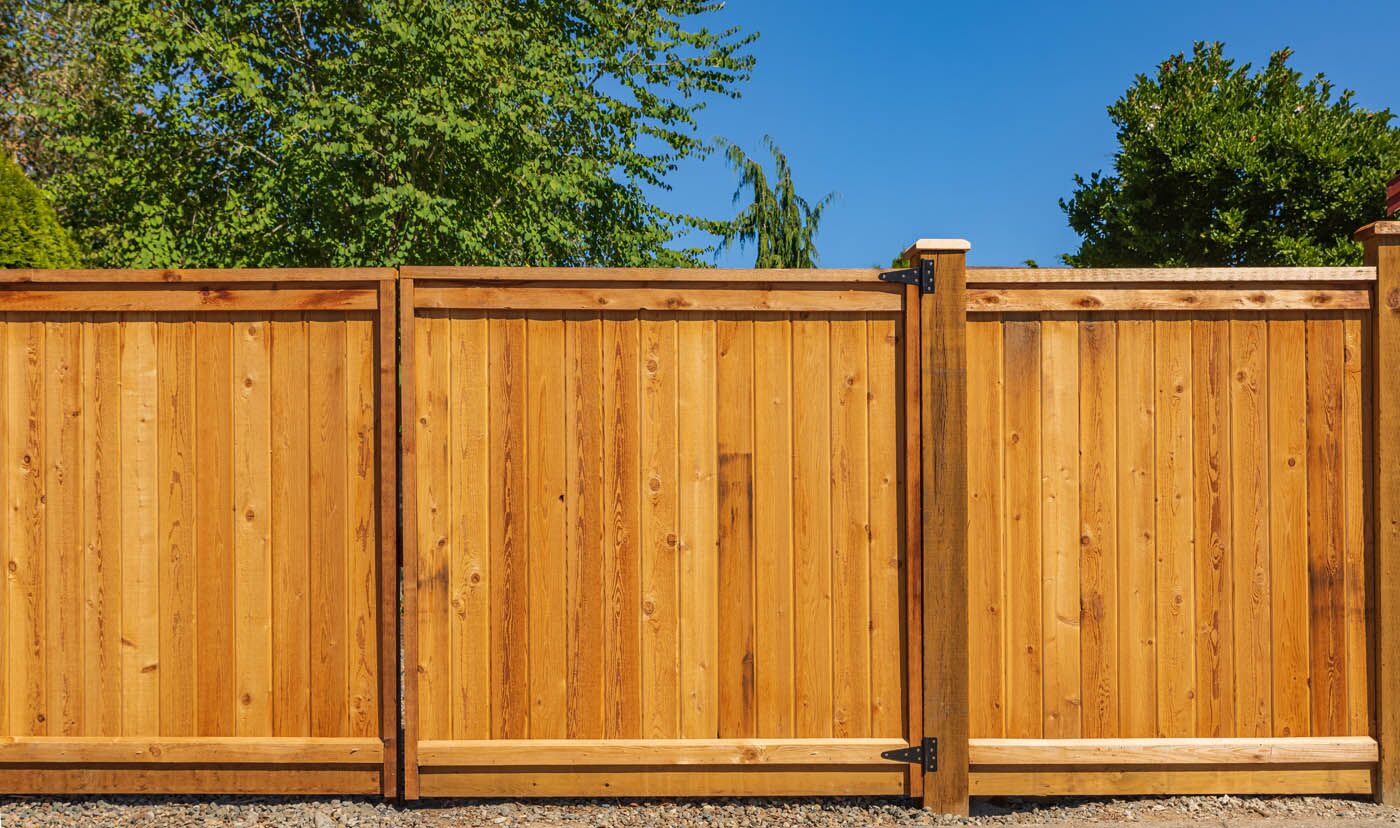 A stunning your local area cedar wood fence - book your free estimate today for expert services from 76 FENCE.